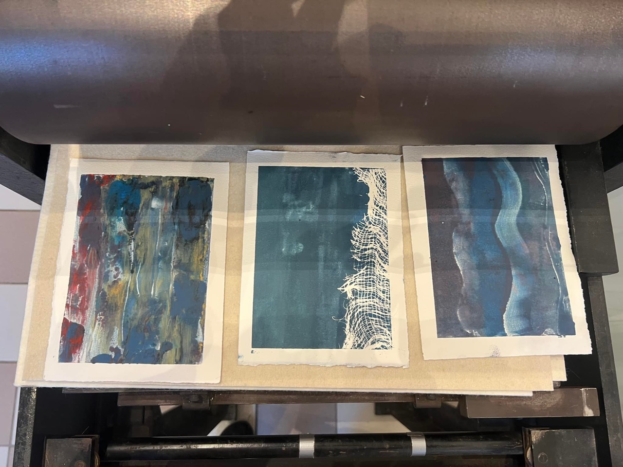 Great night of printmaking at Yonder last night!