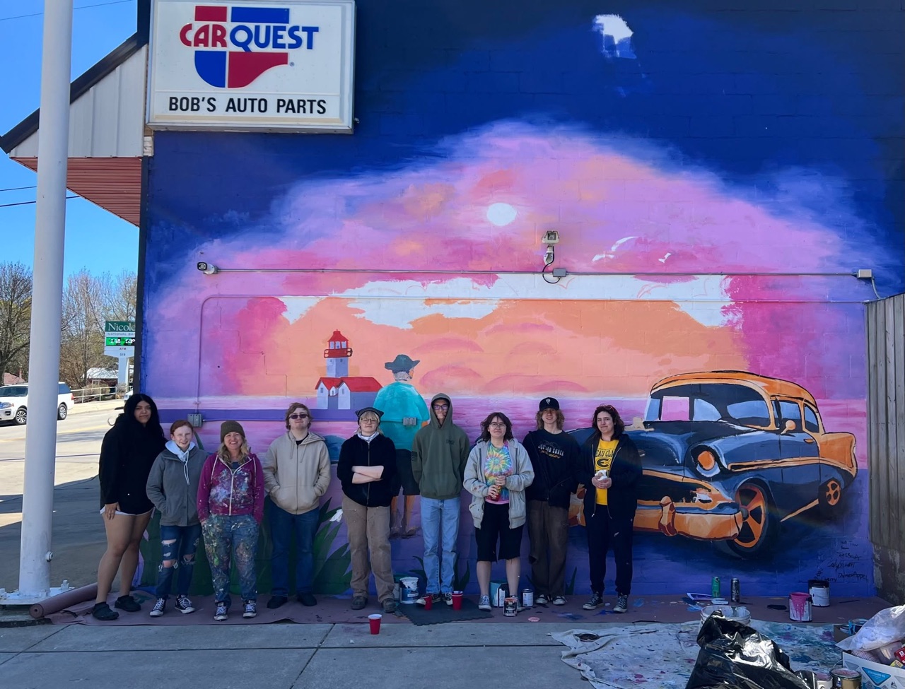Painted with this crew today.