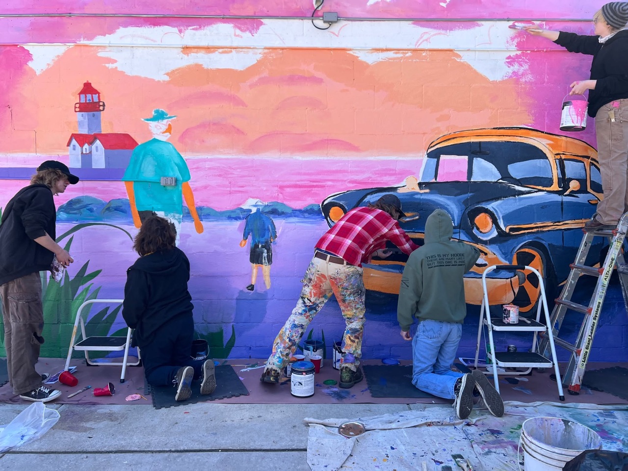 Painted with this crew today.