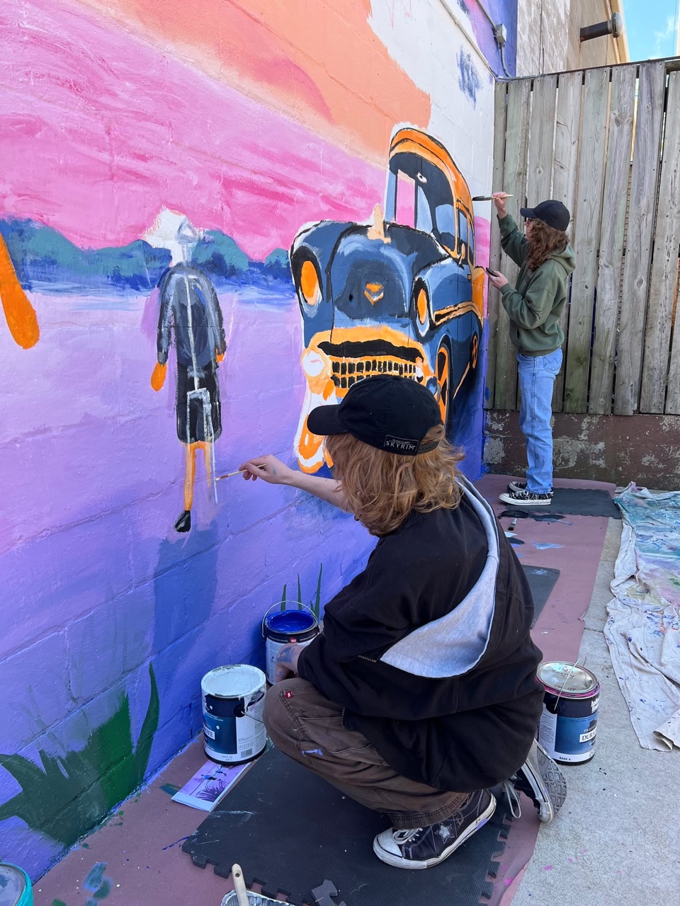 Painted with this crew today.