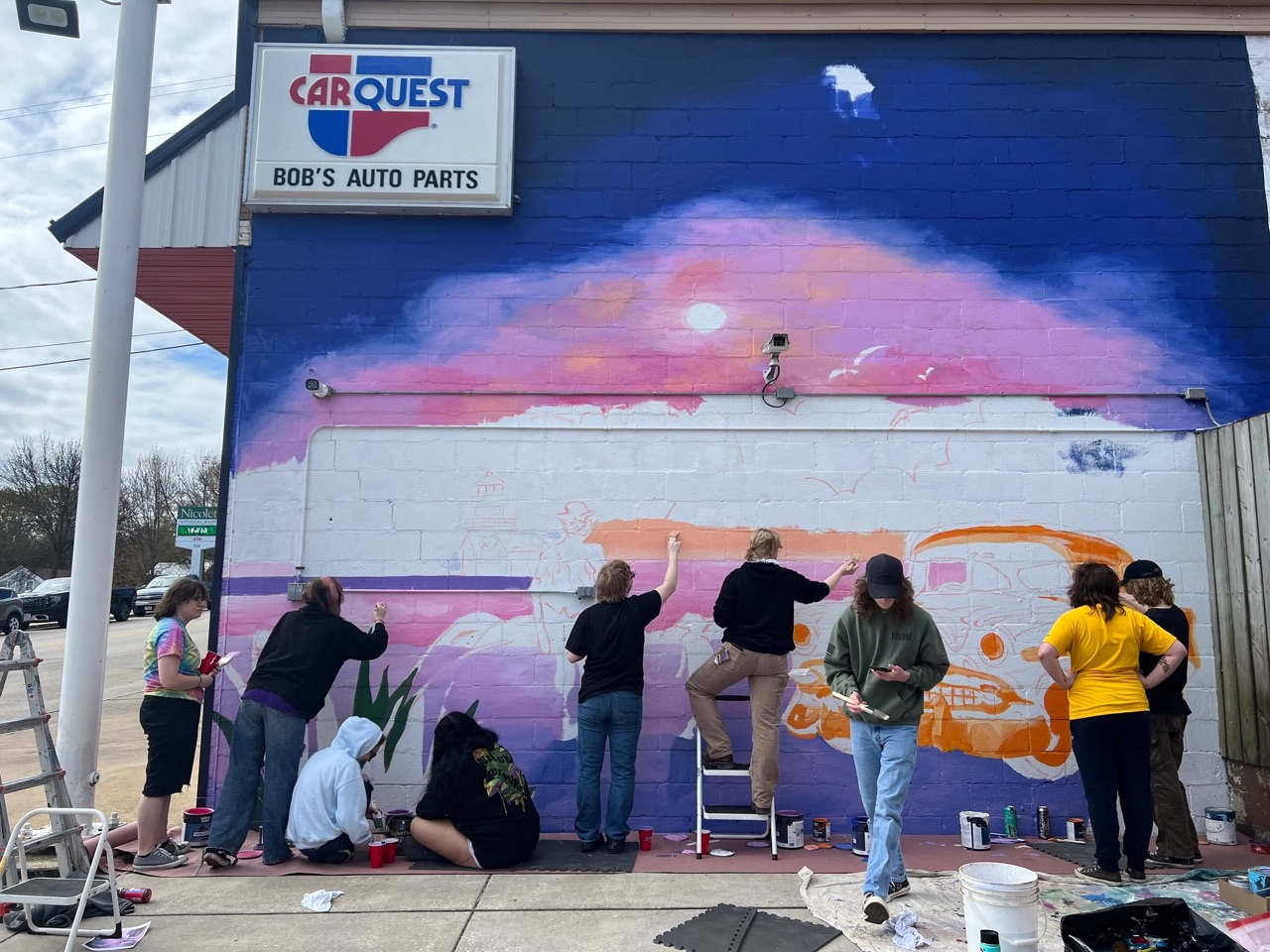Painted with this crew today.