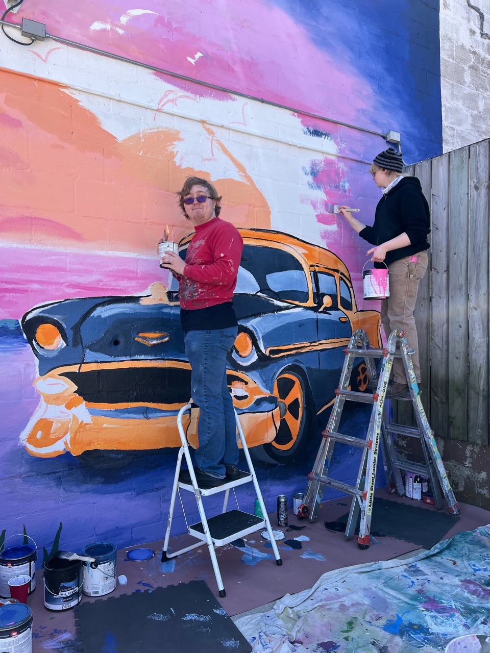 Painted with this crew today.