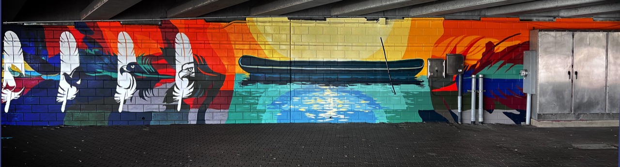 This mural is a little hard to document.