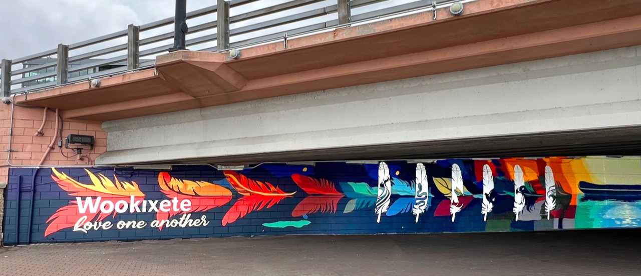 This mural is a little hard to document.