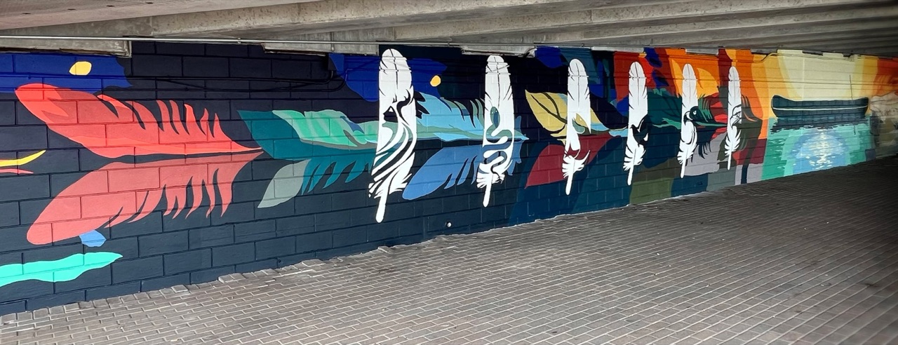 This mural is a little hard to document.