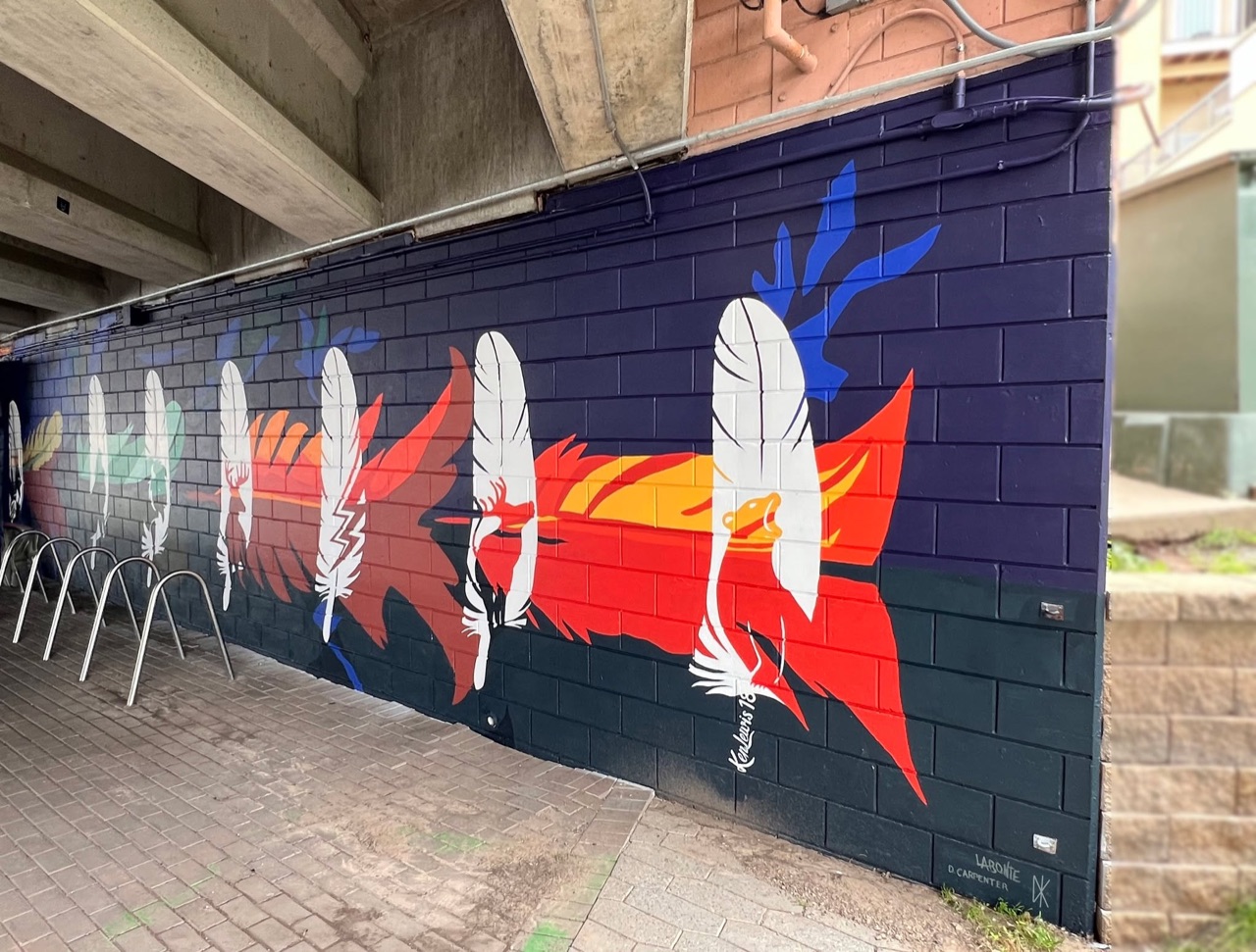 This mural is a little hard to document.