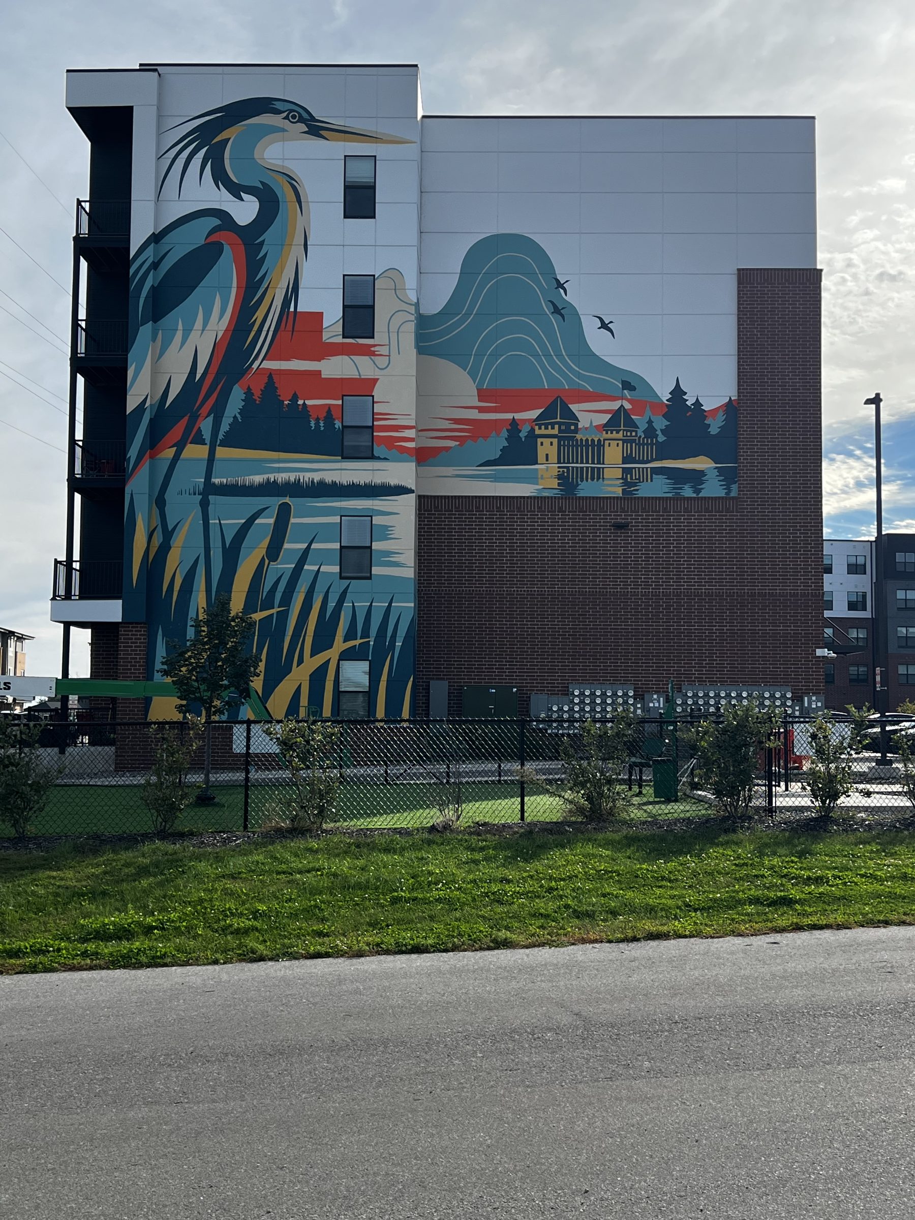 The full north wall.